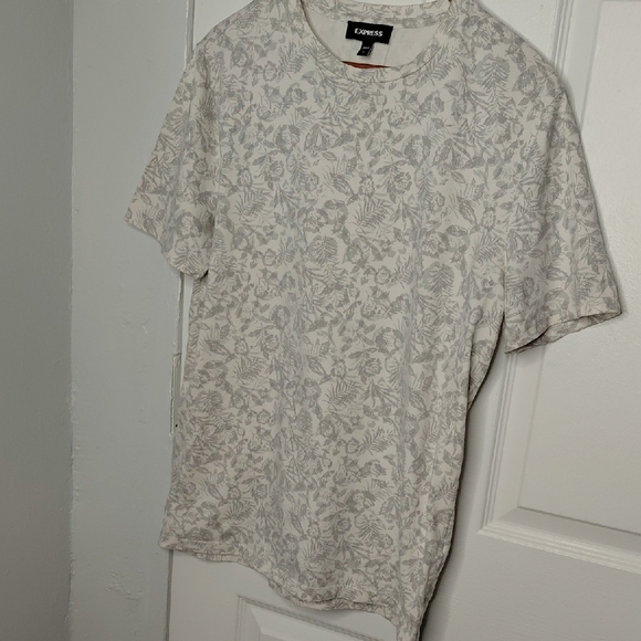 Express Other - Express Men's Cream Floral Tee
